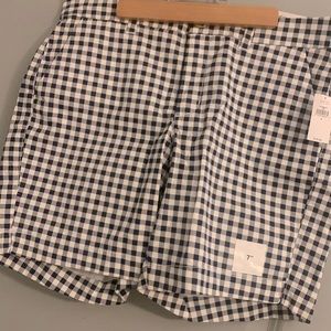 Women navy & white shorts